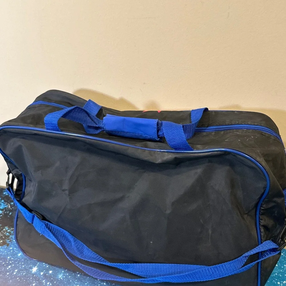 Vintage 1993 Mighty Morphin Power Rangers Duffel Bag Blue Pink Black Rangers
